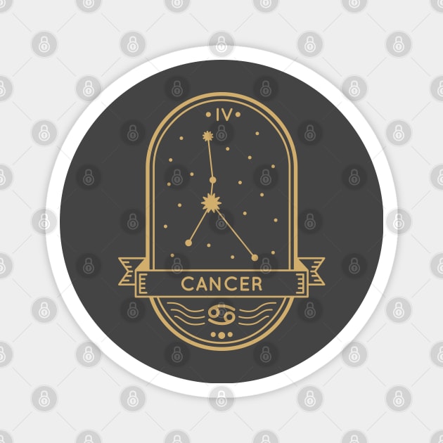 Cancer Gold Sigil Magnet by MimicGaming